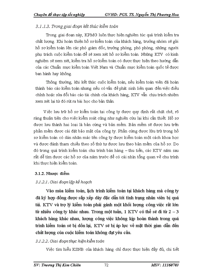 image for page Kiểm toán chu trình bán hàng - thu tiền trong kiểm toán Báo cáo tài chính do Công ty TNHH KPMG Việt Nam thực hiện