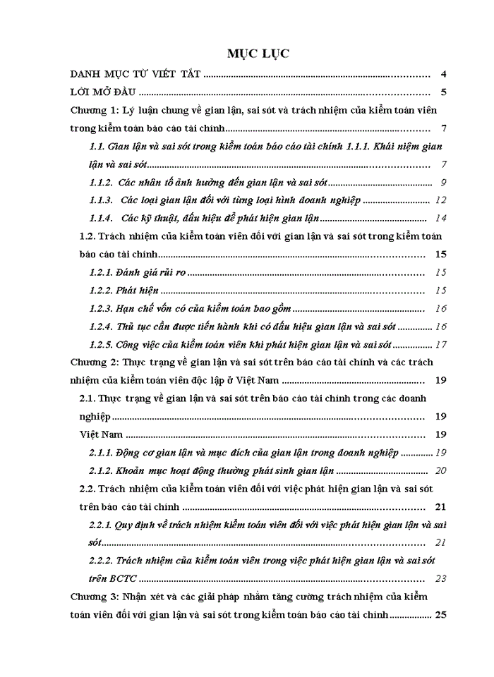 image for page Gian lận và sai sót với trách nhiệm của kiểm toán viên trong kiểm toán báo cáo tài chính