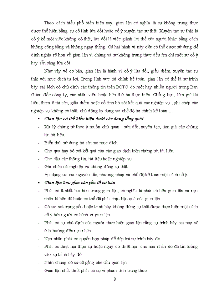 image for page Gian lận và sai sót với trách nhiệm của kiểm toán viên trong kiểm toán báo cáo tài chính