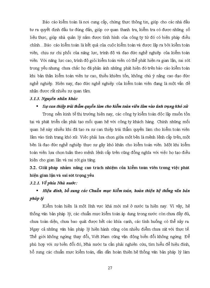 image for page Gian lận và sai sót với trách nhiệm của kiểm toán viên trong kiểm toán báo cáo tài chính