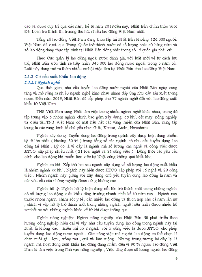image for page Hoạt động xuất khẩu lao động của Việt Nam sang Nhật Bản giai đoạn 2010-2019