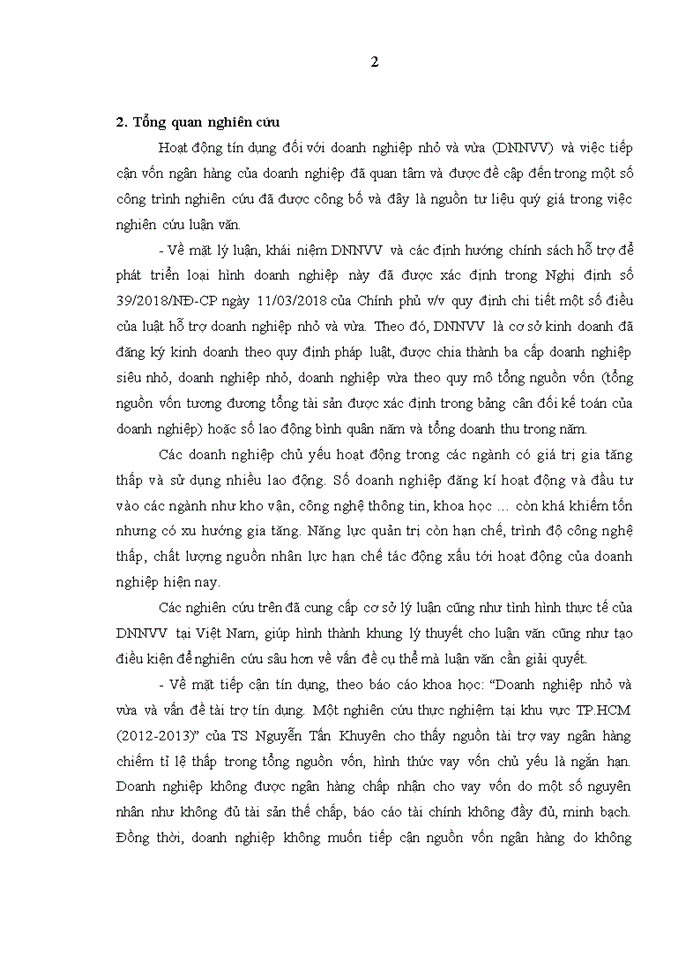 image for page Hiệu quả cho vay doanh nghiệp nhỏ và vừa tại Ngân hàng Thương mại cổ phần Đầu tư và Phát triển Việt Nam – Chi nhánh Thành Đô