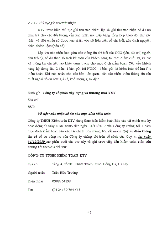 image for page Kiểm toán khoản mục nợ phải trả người bán trong quy trình kiểm toán báo cáo tài chính do Công ty TNHH Kiểm toán KTV thực hiện