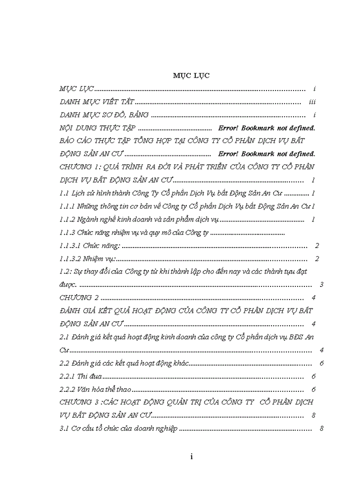 image for page Báo cáo thực tập tổng hợp tại công ty cổ phần dịch vụ bất động sản an cư