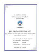 Thực trạng kinh doanh nghiệp vụ bảo hiểm vật chất xe cơ giới tại công ty Bảo Minh Tràng An
