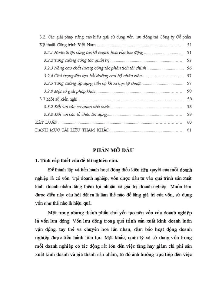 image for page Giải pháp nâng cao hiệu quả sử dụng vốn lưu động tại công ty cổ phần kỹ thuật công trình Việt Nam