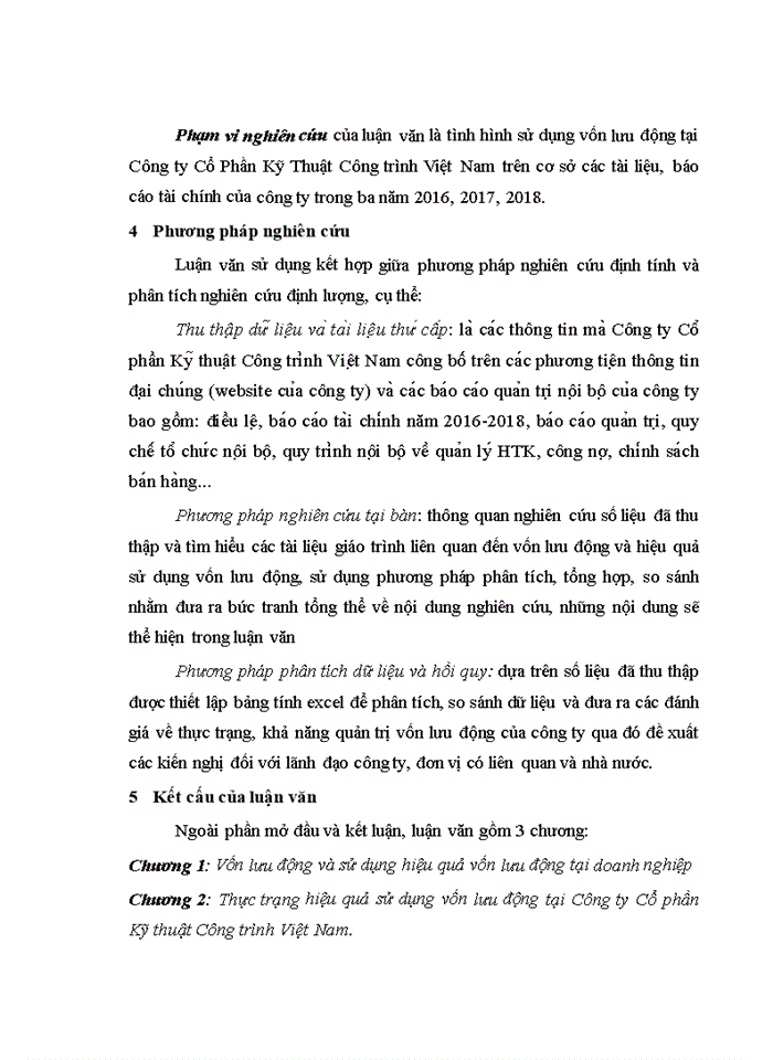image for page Giải pháp nâng cao hiệu quả sử dụng vốn lưu động tại công ty cổ phần kỹ thuật công trình Việt Nam