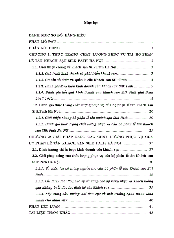 image for page Nâng cao chất lượng phục vụ tại bộ phận lễ tân của khách sạn Silk Path Hà Nội