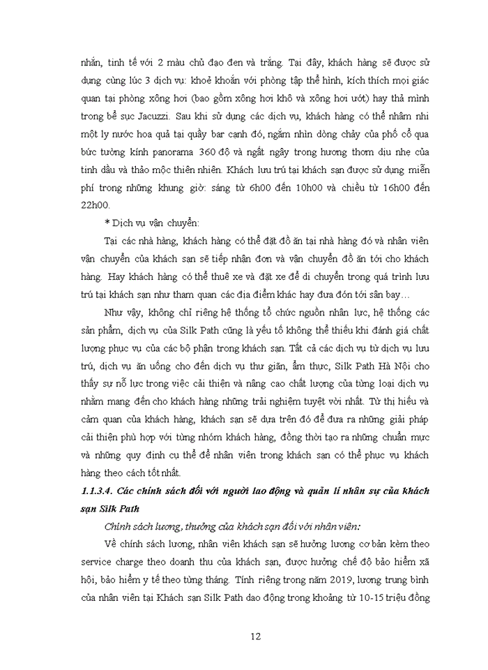 image for page Nâng cao chất lượng phục vụ tại bộ phận lễ tân của khách sạn Silk Path Hà Nội