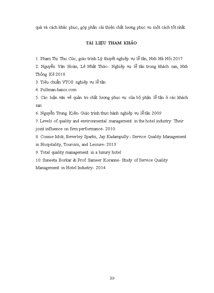 image for page Nâng cao chất lượng phục vụ tại bộ phận lễ tân của khách sạn Silk Path Hà Nội