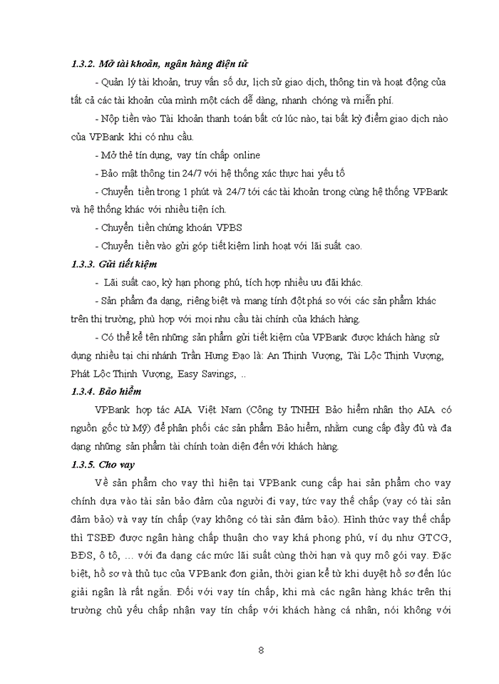 image for page Hoạt động kinh doanh của Ngân hàng TMCP Việt Nam Thịnh Vượng -Chi Nhánh Kinh Đô