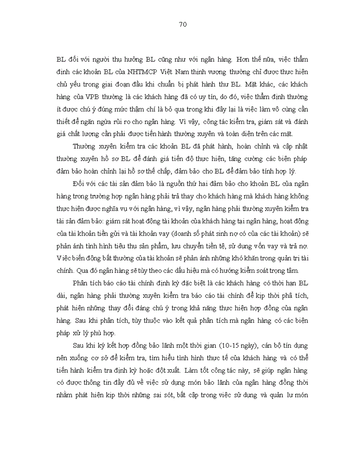 image for page Nâng cao  chất lượng hoạt động bảo lãnh tại Ngân hàng TMCP Việt Nam Thịnh Vượng