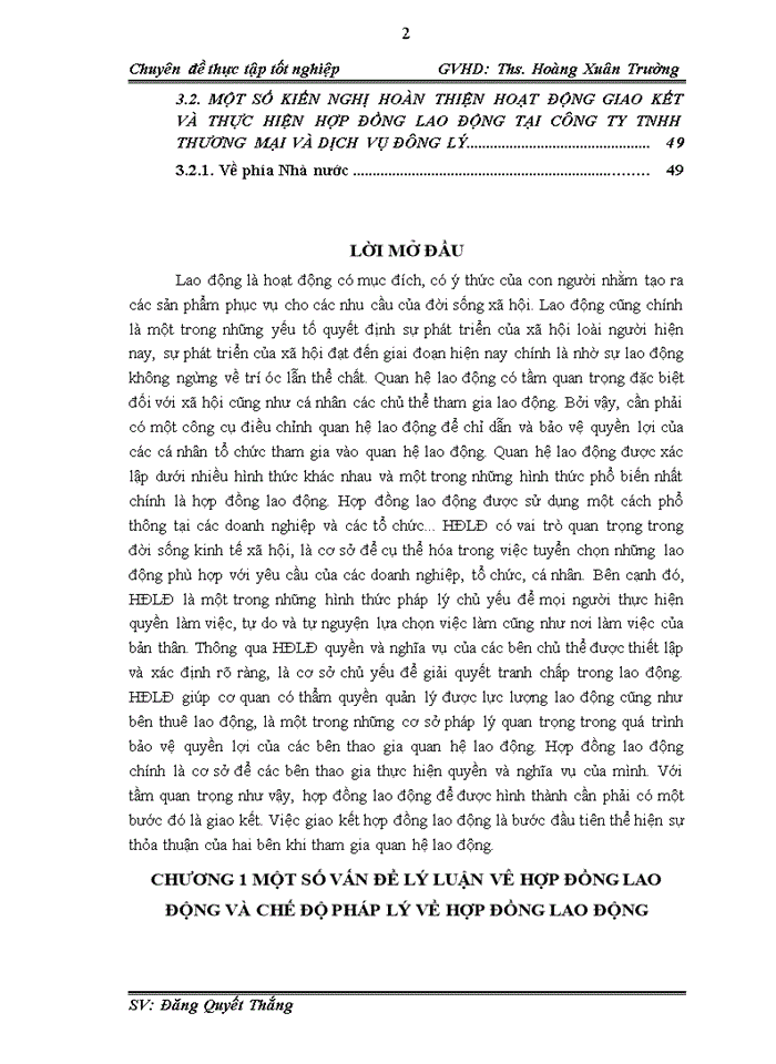 image for page Hoàn thiện hế độ pháp lý về hợp đồng lao động và hoạt động giao kết, thực hiện hợp đồng lao động tại công ty tnhh thương mại và dịch vụ đông lý