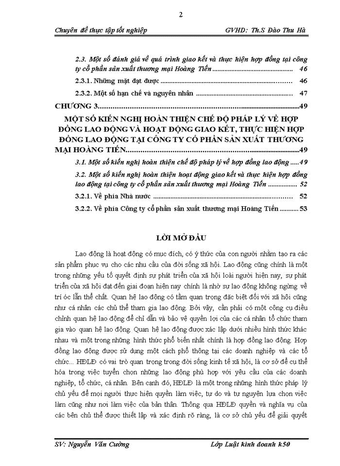 image for page Hoàn thiện chế độ pháp lý về hợp đồng lao động và hoạt động giao kết, thực hiện hợp đồng lao động tại công ty cổ phần sản xuất thương mại Hoàng Tiến
