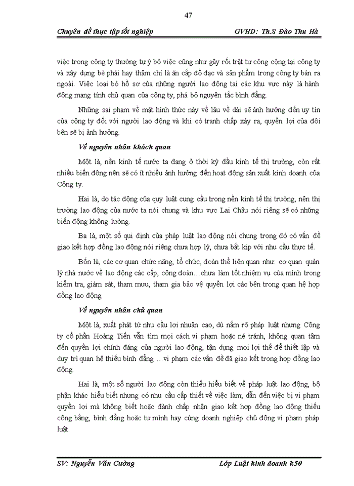 image for page Hoàn thiện chế độ pháp lý về hợp đồng lao động và hoạt động giao kết, thực hiện hợp đồng lao động tại công ty cổ phần sản xuất thương mại Hoàng Tiến