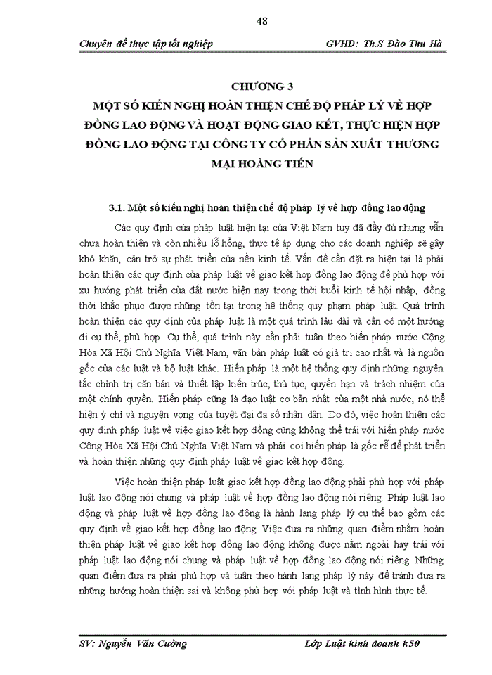 image for page Hoàn thiện chế độ pháp lý về hợp đồng lao động và hoạt động giao kết, thực hiện hợp đồng lao động tại công ty cổ phần sản xuất thương mại Hoàng Tiến