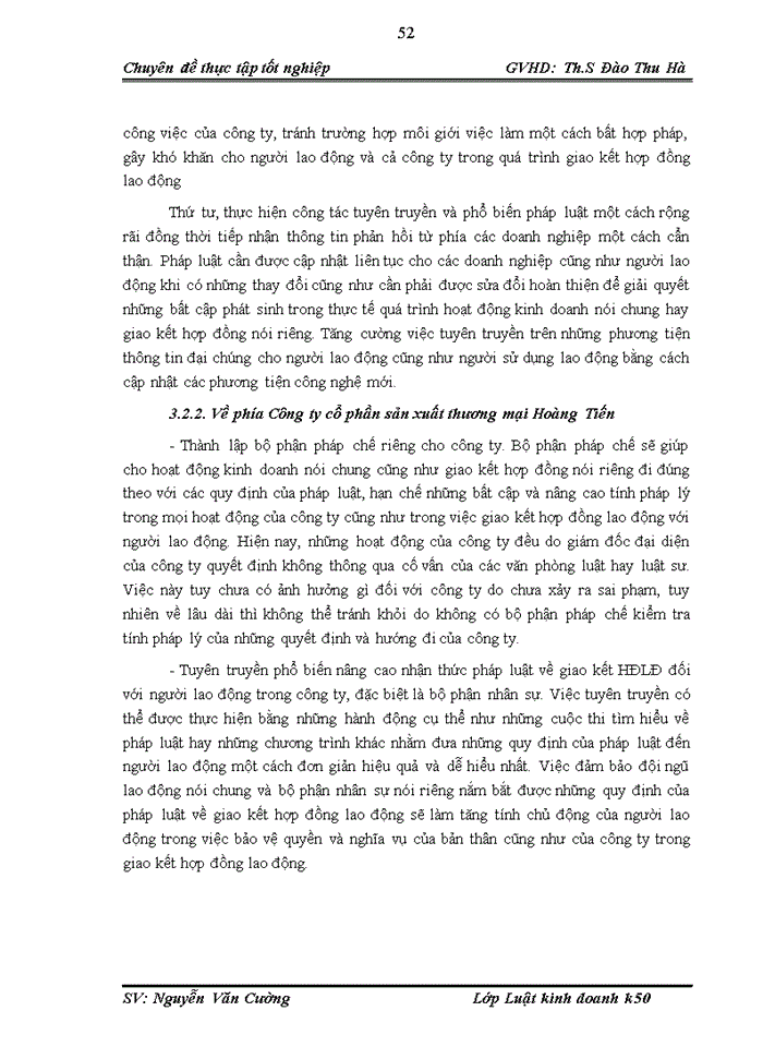 image for page Hoàn thiện chế độ pháp lý về hợp đồng lao động và hoạt động giao kết, thực hiện hợp đồng lao động tại công ty cổ phần sản xuất thương mại Hoàng Tiến