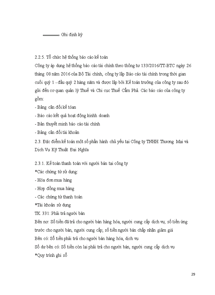 image for page Đánh giá khái quát tổ chức kế toán tại công ty tnhh thương mại và dịch vụ kỹ thuật đại nghĩa và một số ý kiến đề xuất