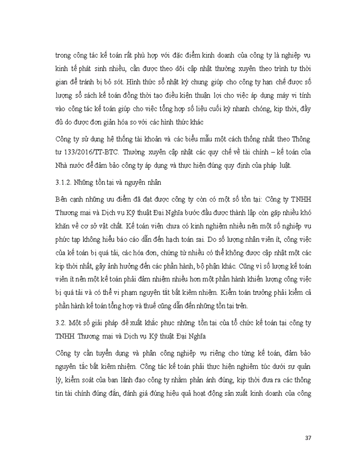 image for page Đánh giá khái quát tổ chức kế toán tại công ty tnhh thương mại và dịch vụ kỹ thuật đại nghĩa và một số ý kiến đề xuất