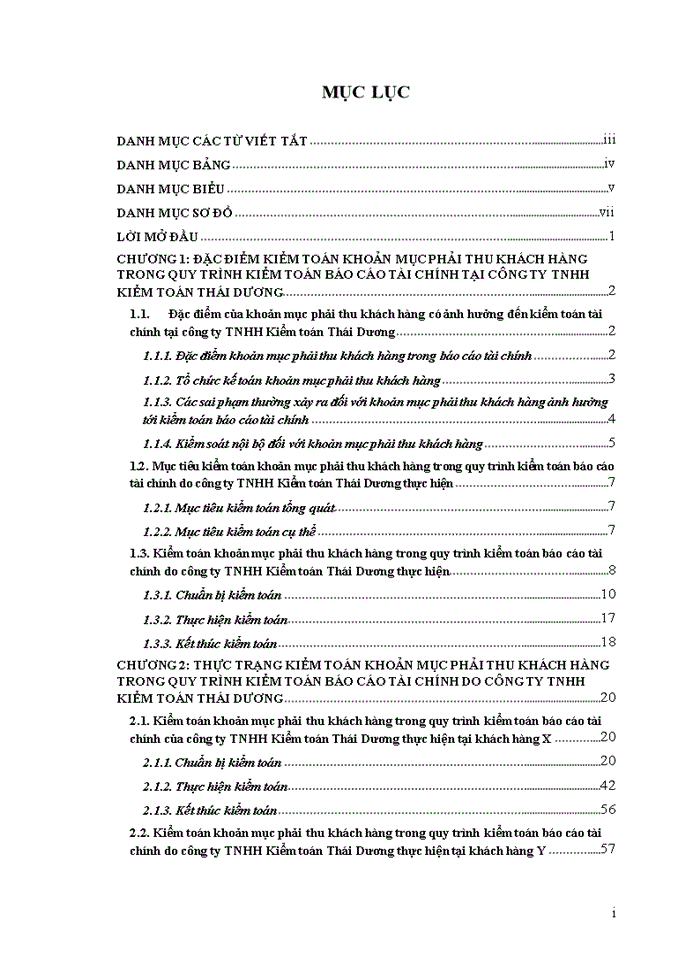 image for page Hoàn thiện chu trình kiểm toán khoản mục phải thu khách hàng tại công ty TNHH Kiểm toán Thái Dương