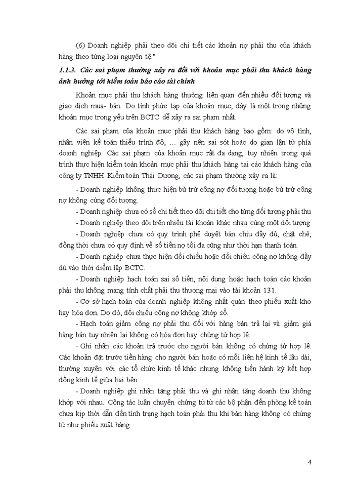 image for page Hoàn thiện chu trình kiểm toán khoản mục phải thu khách hàng tại công ty TNHH Kiểm toán Thái Dương