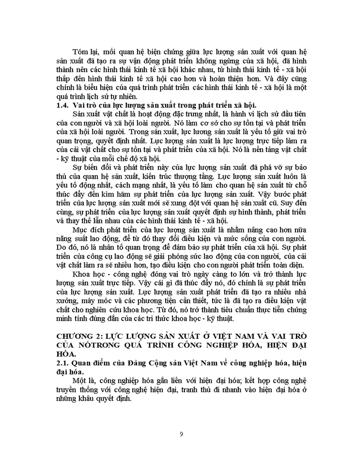 image for page Vai trò của lực lượng sản xuất trong quá trình công nghiệp hóa, hiện đại hóa ở Việt Nam hiện nay.