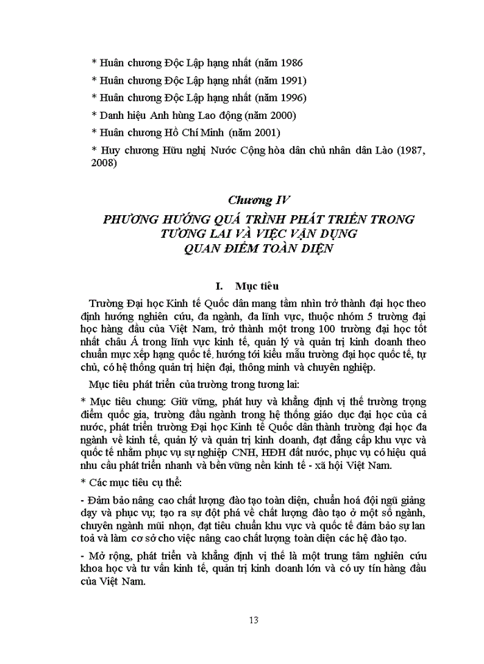 image for page Quan điểm toàn diện và sự vận dụng vào quá trình xây dựng và phát triển trường Đại học Kinh tế Quốc dân