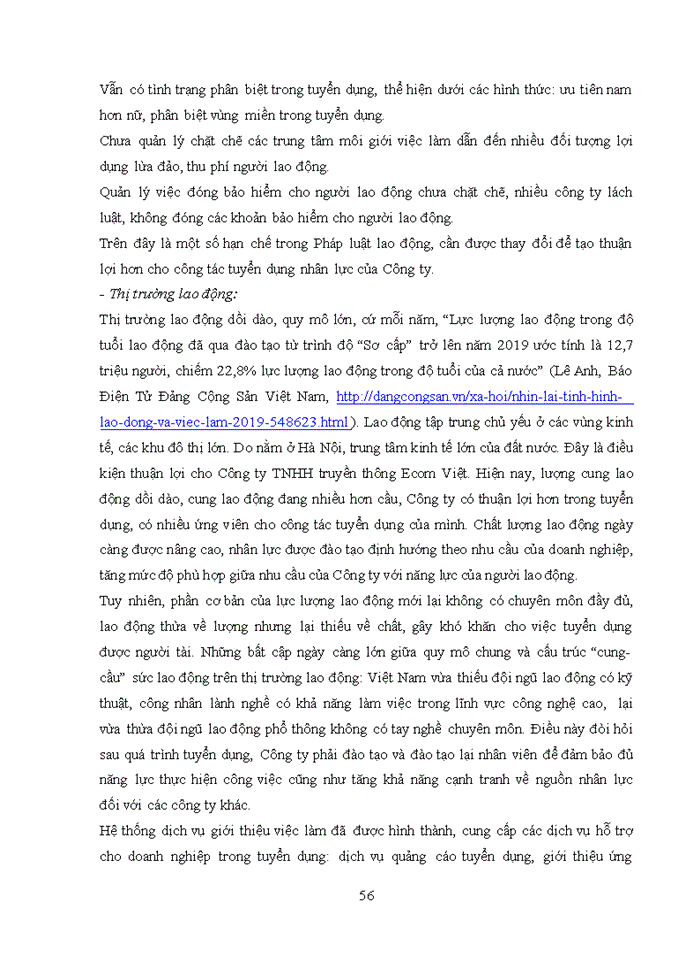 image for page Hoàn thiện công tác tuyển dụng nhân lực tại Công ty TNHH Truyền Thông Ecom Việt