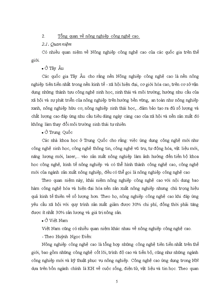 image for page Phân tích thực trạng và đề xuất các giải pháp để phát triển nông nghiệp công nghệ cao ở Việt Nam