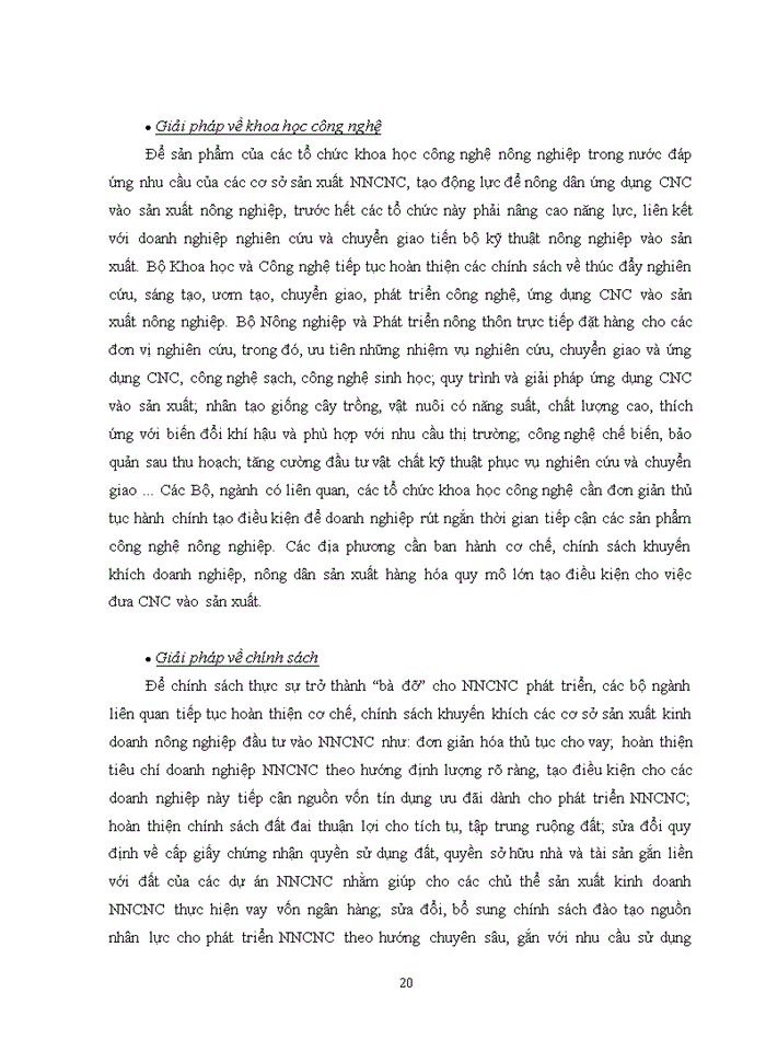 image for page Phân tích thực trạng và đề xuất các giải pháp để phát triển nông nghiệp công nghệ cao ở Việt Nam
