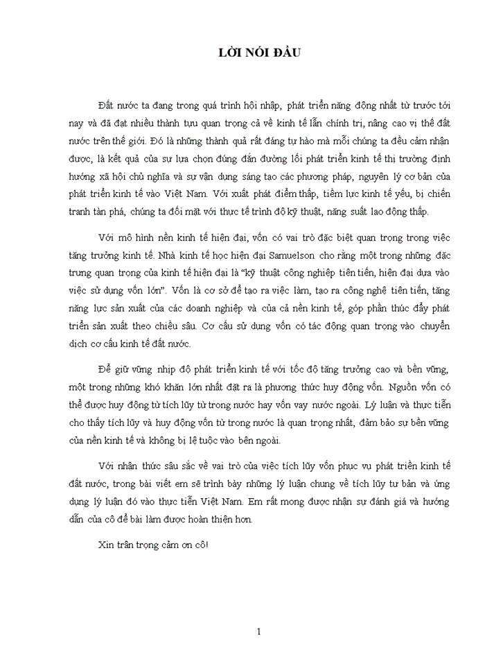 image for page Trình bày lý luận của CN Mác Lênin về tích lũy tư bản (vốn) và liên hệ với thực tiễn ở Việt Nam.