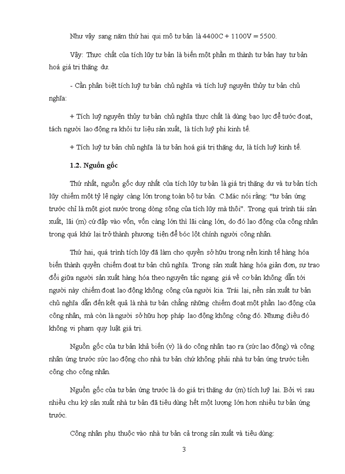 image for page Trình bày lý luận của CN Mác Lênin về tích lũy tư bản (vốn) và liên hệ với thực tiễn ở Việt Nam.