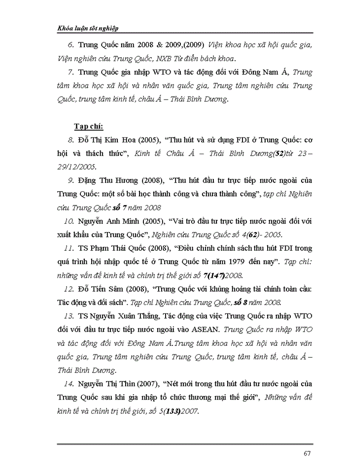 image for page Điều chỉnh chính sách thu hút FDI của Trung Quốc từ khi gia nhập WTO.