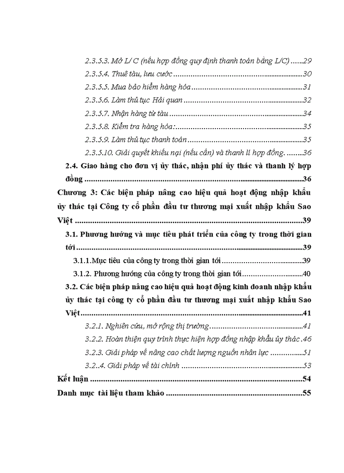 Thực tế hoạt động xuất khẩu ủy thác ở Công ty cổ phần đầu tư thương mại xuất nhập khẩu Sao Việt