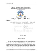 Giải pháp tăng cường thu hút đầu tư trực tiếp nước ngoài (fdi) vào thành phố hà nội