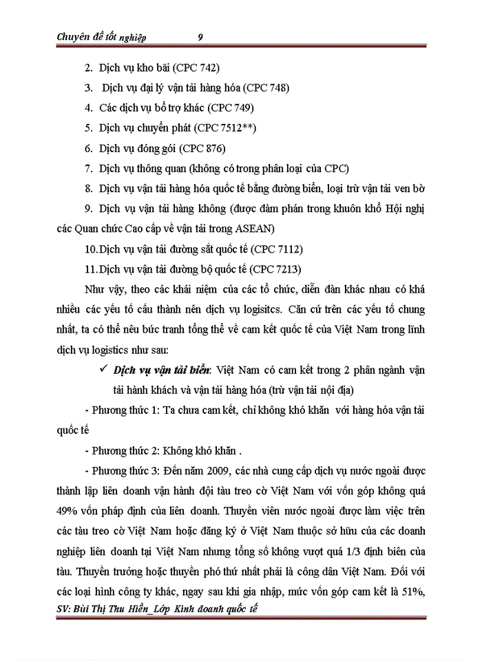 image for page Phát triển hoạt động kinh doanh dịch vụ Logistics tại Công ty TNHH Thương Mại và Đầu tư Huy Phát