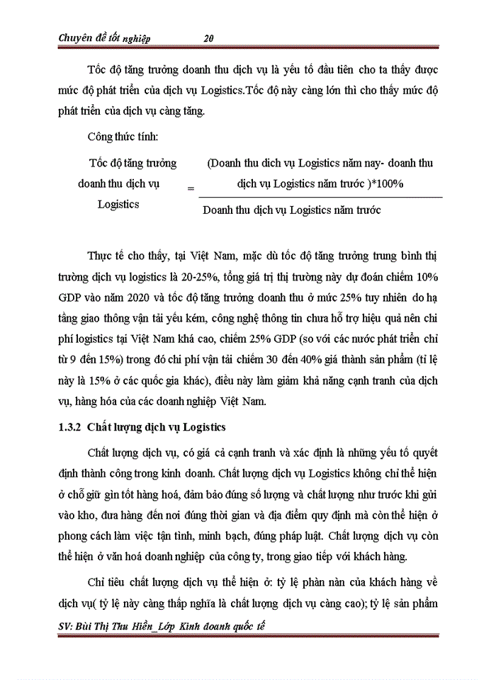 image for page Phát triển hoạt động kinh doanh dịch vụ Logistics tại Công ty TNHH Thương Mại và Đầu tư Huy Phát