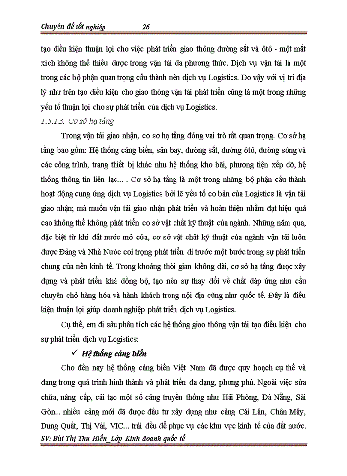 image for page Phát triển hoạt động kinh doanh dịch vụ Logistics tại Công ty TNHH Thương Mại và Đầu tư Huy Phát