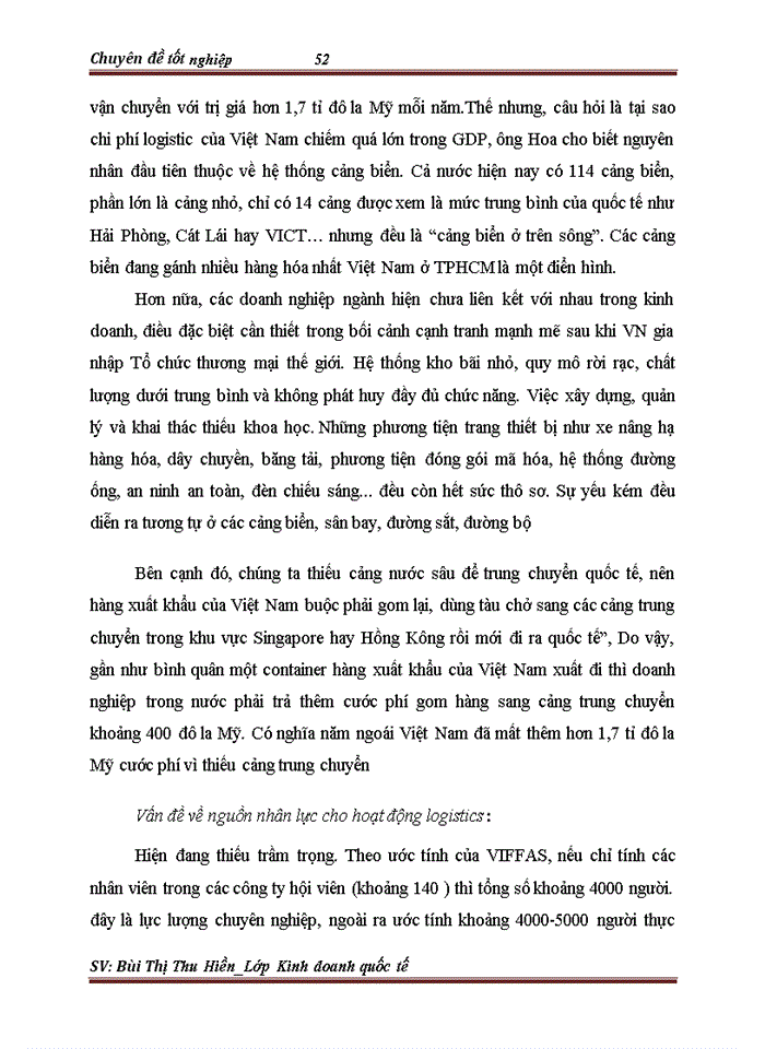 image for page Phát triển hoạt động kinh doanh dịch vụ Logistics tại Công ty TNHH Thương Mại và Đầu tư Huy Phát