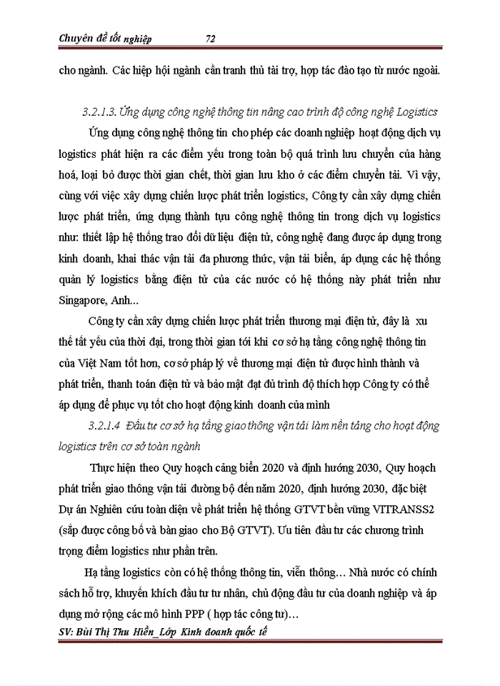 image for page Phát triển hoạt động kinh doanh dịch vụ Logistics tại Công ty TNHH Thương Mại và Đầu tư Huy Phát