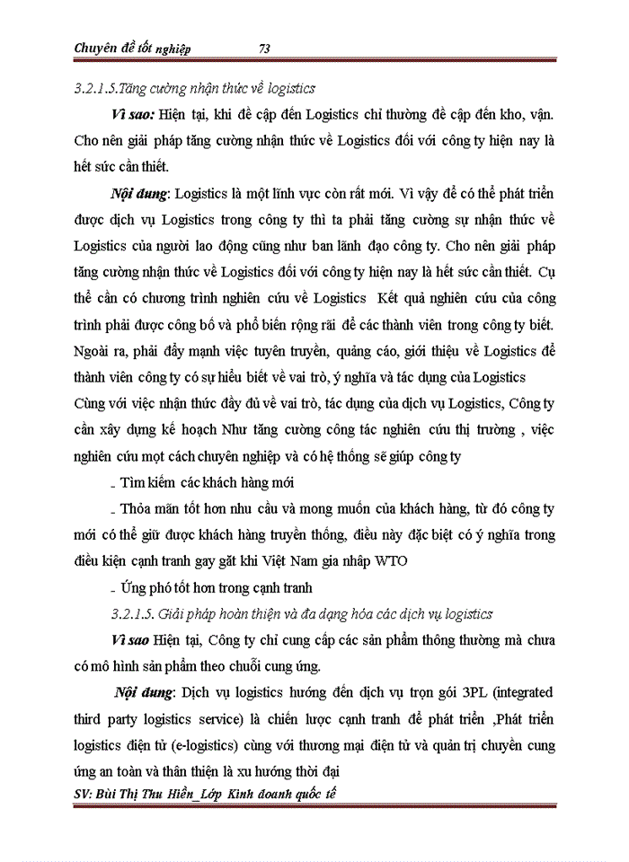image for page Phát triển hoạt động kinh doanh dịch vụ Logistics tại Công ty TNHH Thương Mại và Đầu tư Huy Phát