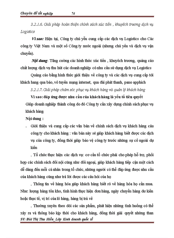 image for page Phát triển hoạt động kinh doanh dịch vụ Logistics tại Công ty TNHH Thương Mại và Đầu tư Huy Phát
