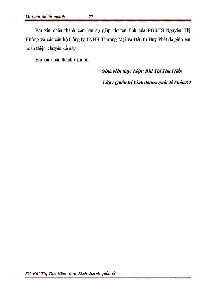 image for page Phát triển hoạt động kinh doanh dịch vụ Logistics tại Công ty TNHH Thương Mại và Đầu tư Huy Phát