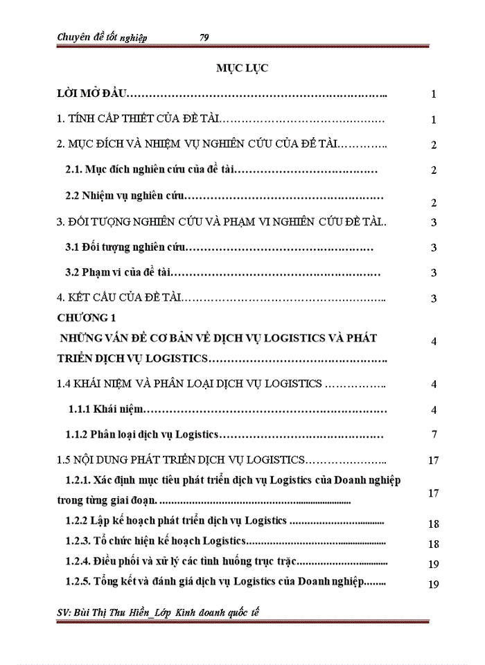 image for page Phát triển hoạt động kinh doanh dịch vụ Logistics tại Công ty TNHH Thương Mại và Đầu tư Huy Phát