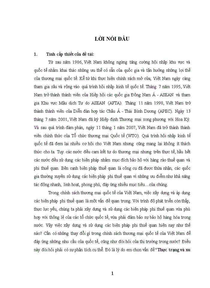 image for page Thực trạng và xu hướng vận dụng các biện pháp phi thuế quan đối với hàng nhập khẩu nhằm bảo vệ thị trường trong nước của việt nam