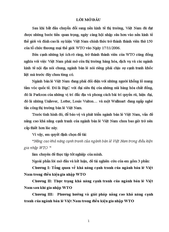 image for page Thực trạng khả năng cạnh tranh của ngành bán lẻ Việt Nam sau khi gia nhập WTO