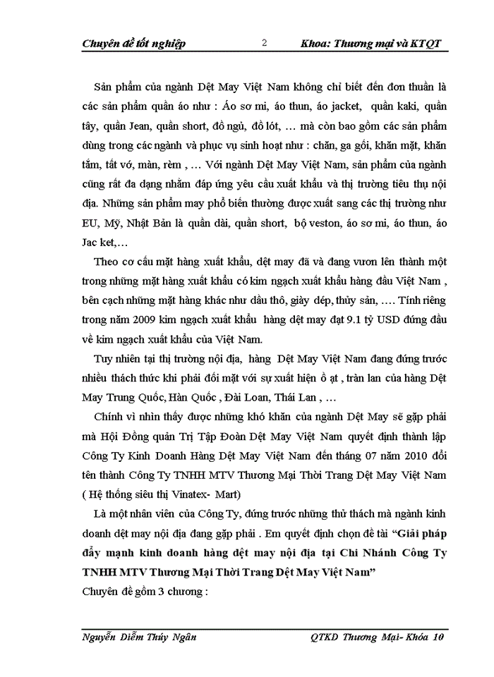 image for page Thực trạng hoạt động kinh doanh hàng Dệt May nội địa của các doanh nghiệp Việt Nam và sự cần thiết đẩy mạnh kinh doanh hàng nội địa