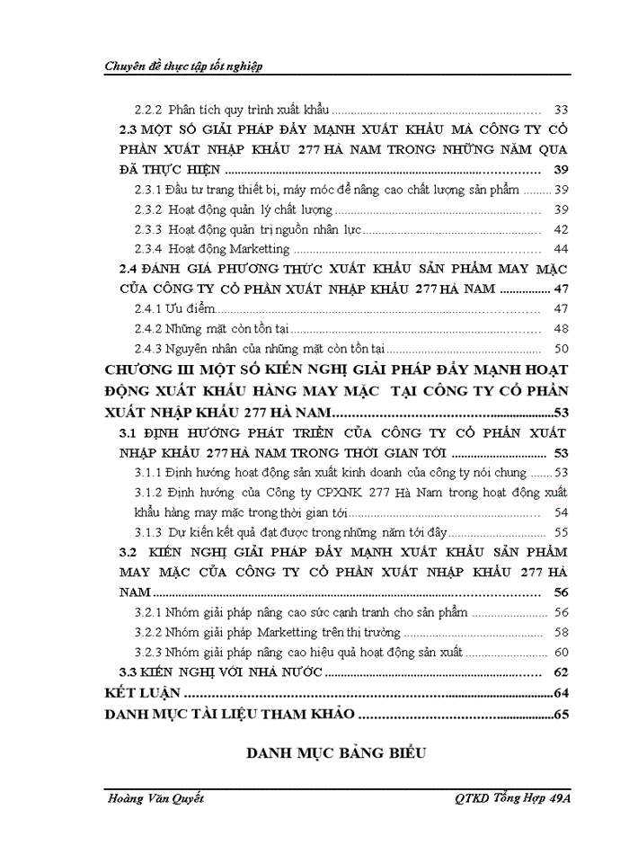 image for page Giải pháp đẩy mạnh xuất khẩu các sản phẩm may mặc của Công ty Cổ phần Xuất nhập khẩu 277 Hà Nam