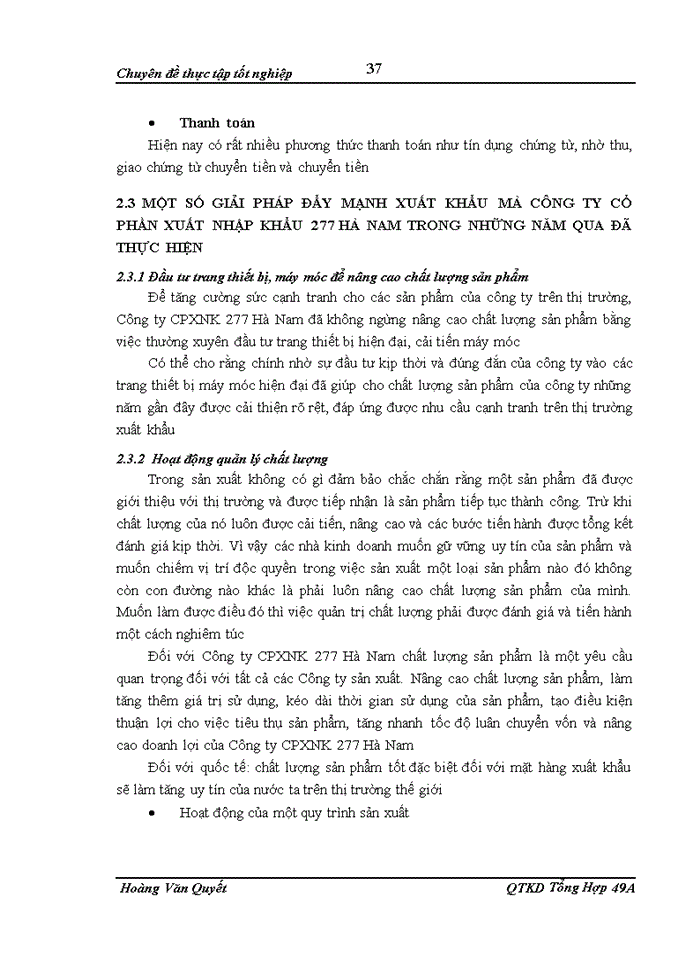 image for page Giải pháp đẩy mạnh xuất khẩu các sản phẩm may mặc của Công ty Cổ phần Xuất nhập khẩu 277 Hà Nam