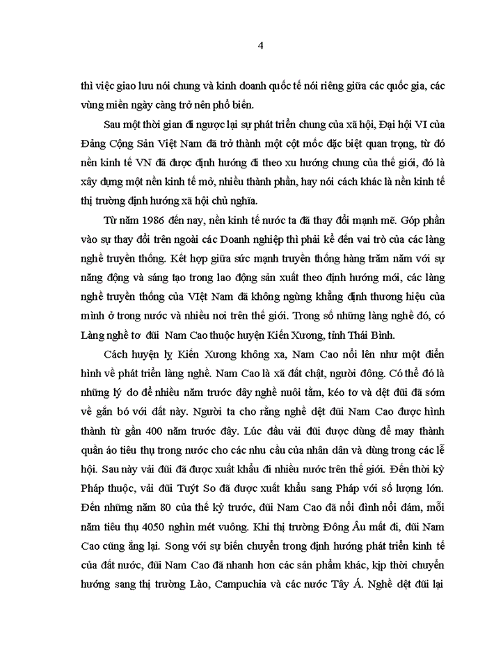 image for page Thúc đẩy xuất khẩu sản phẩm của làng nghề xã Nam Cao  - Huyện Kiến Xương - tỉnh Thái Bình